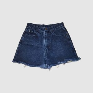 High waisted jean shorts